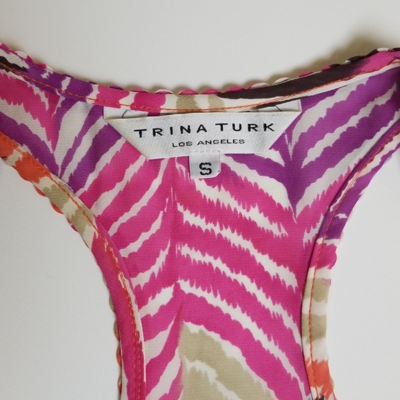 Trina Turk 100% silk top size S - Picture 2 of 5